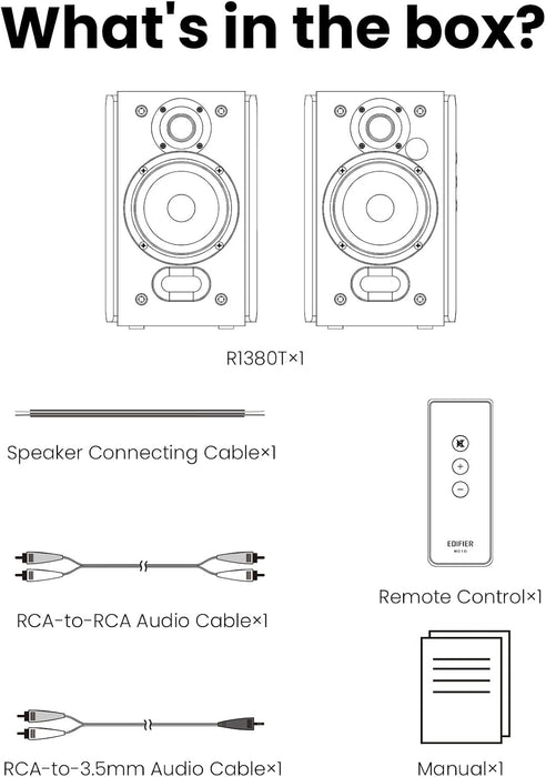 Edifier R1380T Powered Bookshelf Speakers
