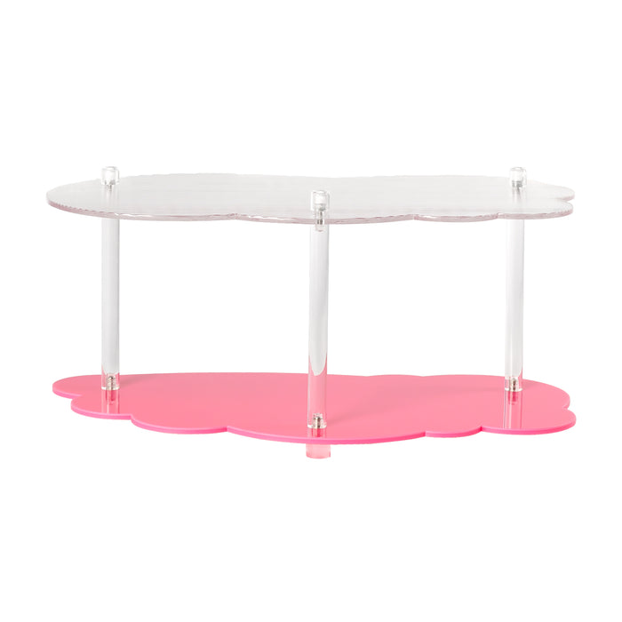 Ventray Home 2-Tier Acrylic Organizer Countertop, Pink