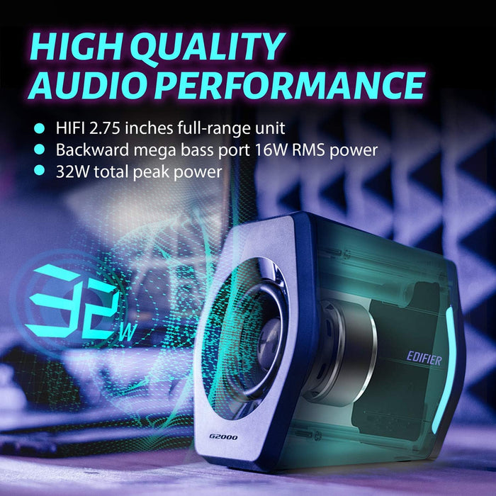 (Certified Refurbished) Edifier G2000 RGB Gaming Speaker
