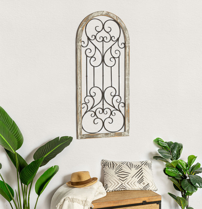Arched Solid Wood Handmade Farmhouse Plants & Flowers Wall Decor