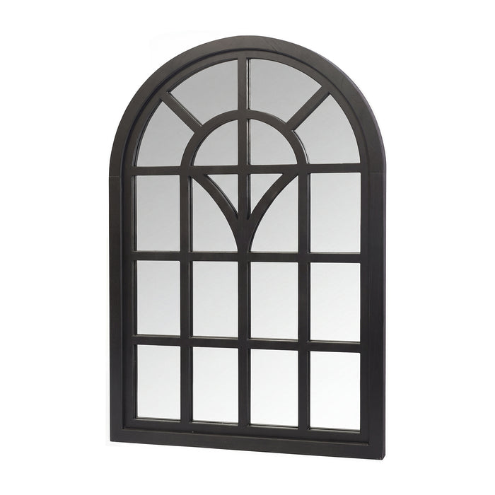 Arched Window Wall Mirror, Decorative Mirror with Window Pane, 24" x 34"H