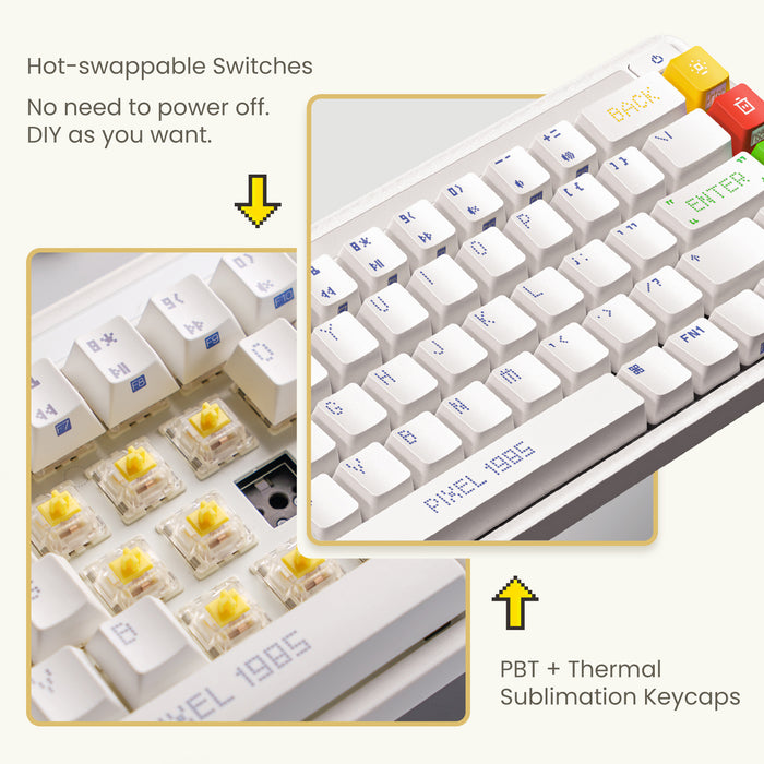 XIAOMI K19.1 Mechanical Keyboard, Wired/Wireless Gaming Keyboard