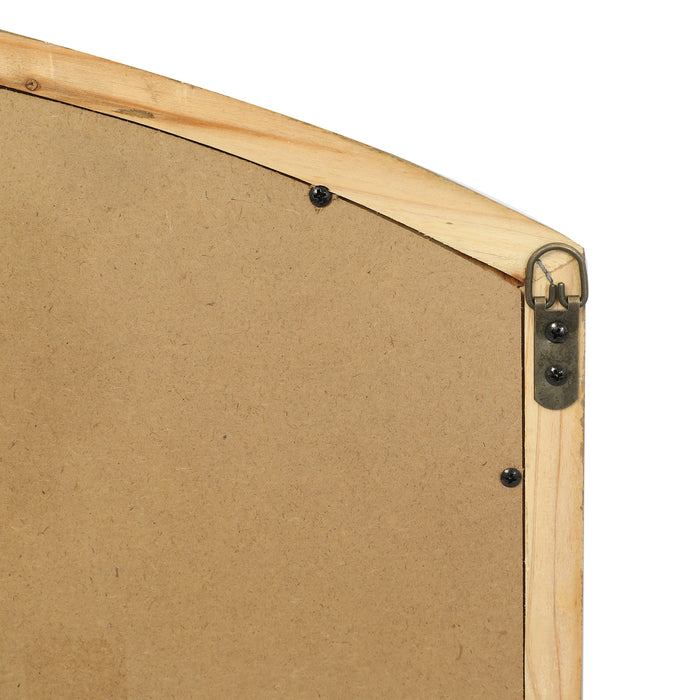 Farmhouse Arch Wood Window Pane Mirror(Set of 2)