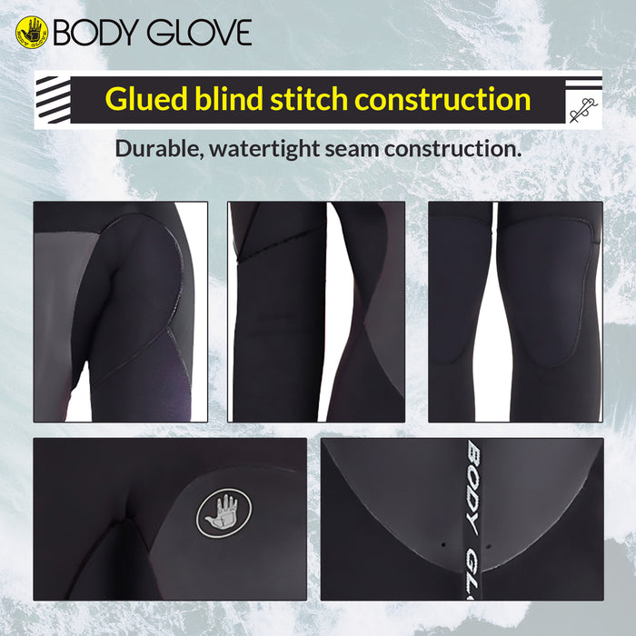 Body Glove EOS 4/3mm Back-Zip Women's Fullsuit - Black, ULC Approval
