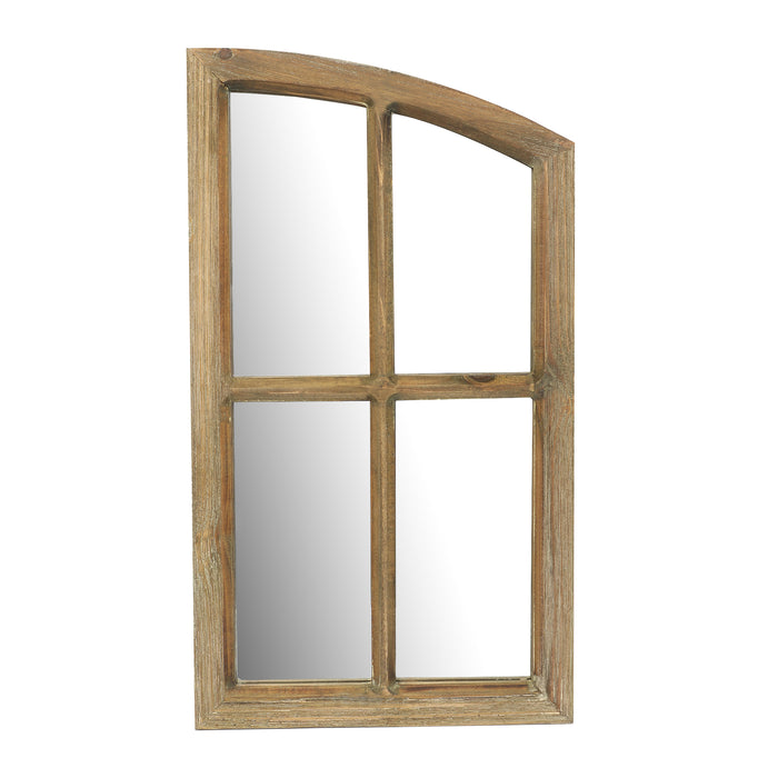 Farmhouse Arch Wood Window Pane Mirror(Set of 2)