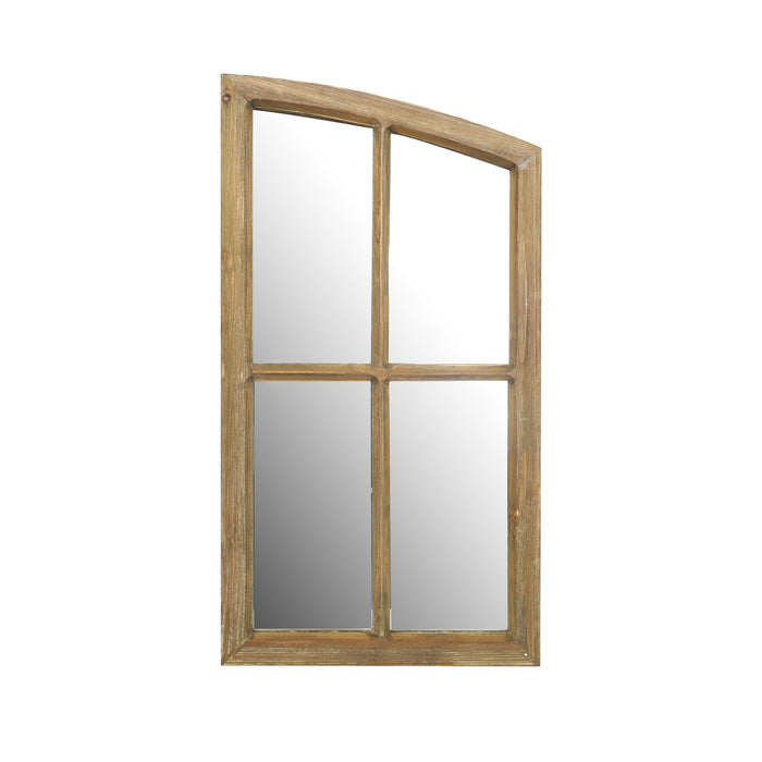 Farmhouse Arch Wood Window Pane Mirror(Set of 2)