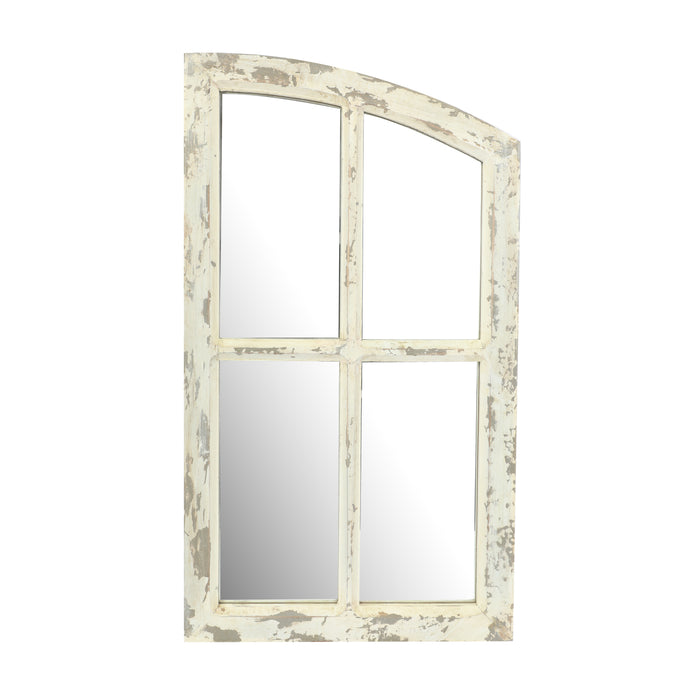 Farmhouse Arch Wood Window Pane Mirror(Set of 2)