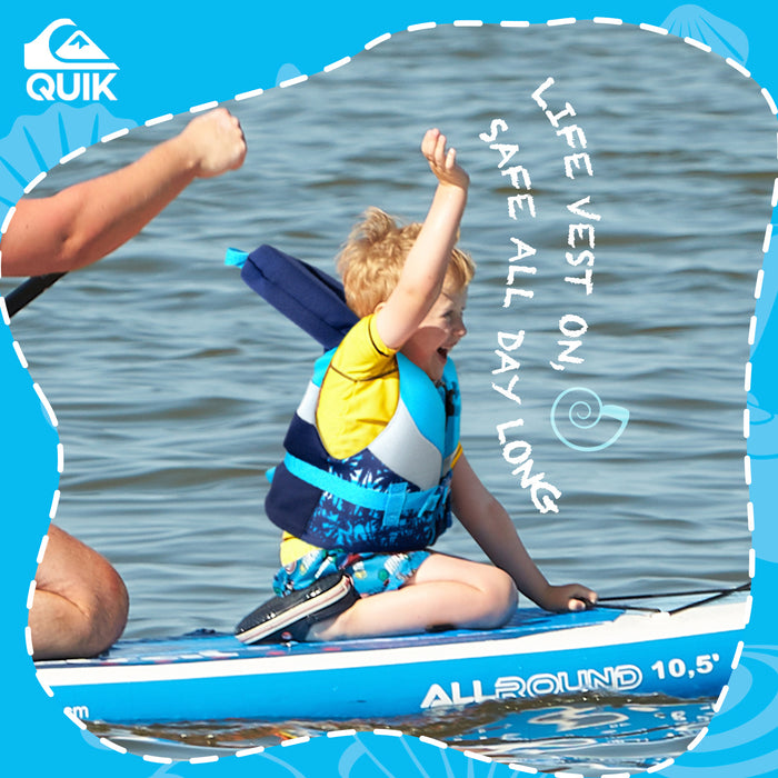 QUIKSILVER USCG Approved Life Vest for Infant, PVC Foam Flotation with Quick Release Buckle and Leg Strap, Boating, Fishing & Kayaking