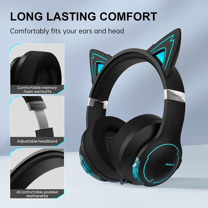 Edifier G5BT CAT Wireless Bluetooth Wired Cat Ear Gaming Headset with Mic