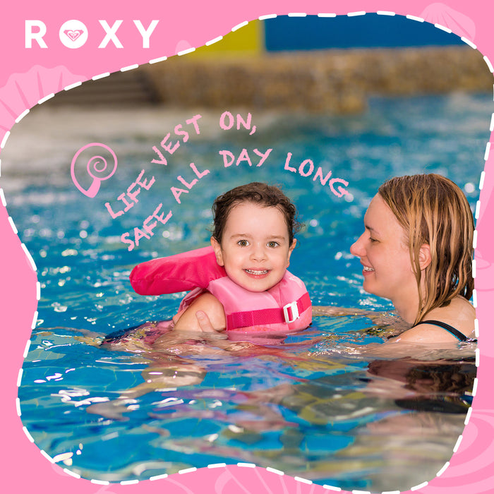 ROXY Infant Life Vest USCG Approved with Quick-Release Buckles & Leg Strap, Upright Flotation for Fishing, Boating & Kayaking