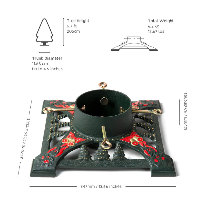 Ventray Heavy Duty Universal Christmas Tree Base Holder, Red