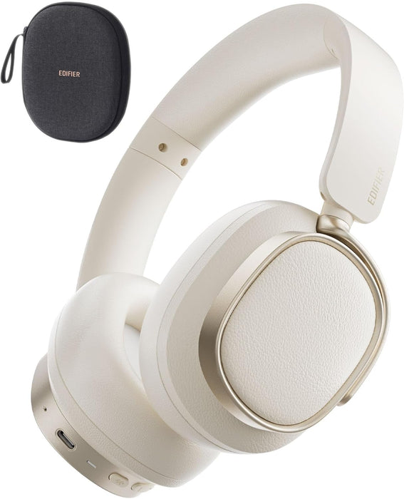 Edifier ES850NB Active Noise Cancelling Headphones, Over Ear Bluetooth Headset, 92H Playtime Wired & Wireless Hi-Res Audio Certified, Fast Charging Clear Calls for Home Office Travel