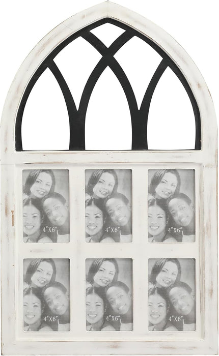 RiteSune Farmhouse 4x6 6-Opening Picture Frame for Wall