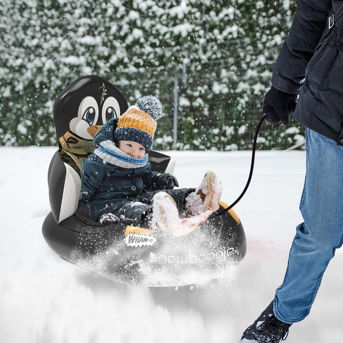 Wham-O Snowboogie 33" Inflatable Snow Sled for Ages 1-3 – Penguin