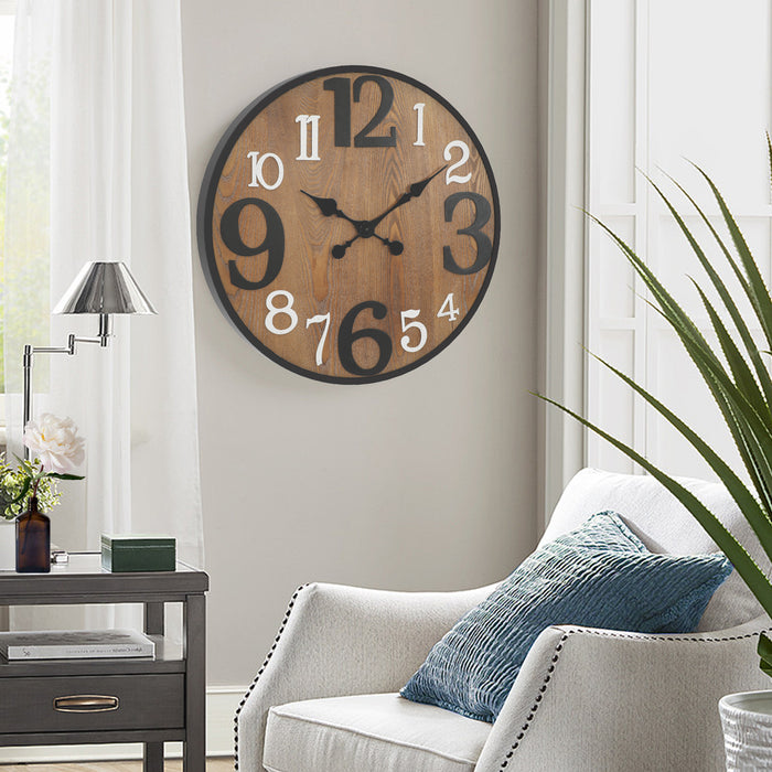 Kynlee Wood 24" Wall Clock