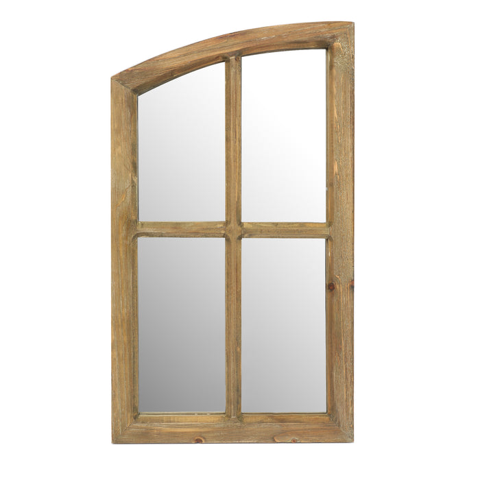 Farmhouse Arch Wood Window Pane Mirror(Set of 2)