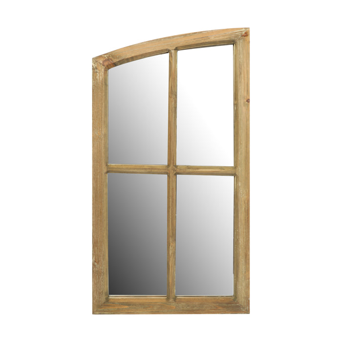Farmhouse Arch Wood Window Pane Mirror(Set of 2)