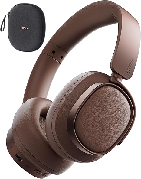 Edifier ES850NB Active Noise Cancelling Headphones, Over Ear Bluetooth Headset, 92H Playtime Wired & Wireless Hi-Res Audio Certified, Fast Charging Clear Calls for Home Office Travel
