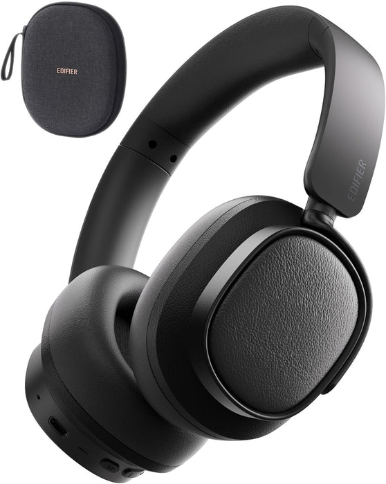 Edifier ES850NB Active Noise Cancelling Headphones, Over Ear Bluetooth Headset, 92H Playtime Wired & Wireless Hi-Res Audio Certified, Fast Charging Clear Calls for Home Office Travel