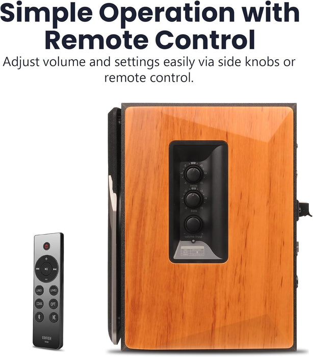 (Certified Refurbished) R1380DB Active Bluetooth Bookshelf Speakers