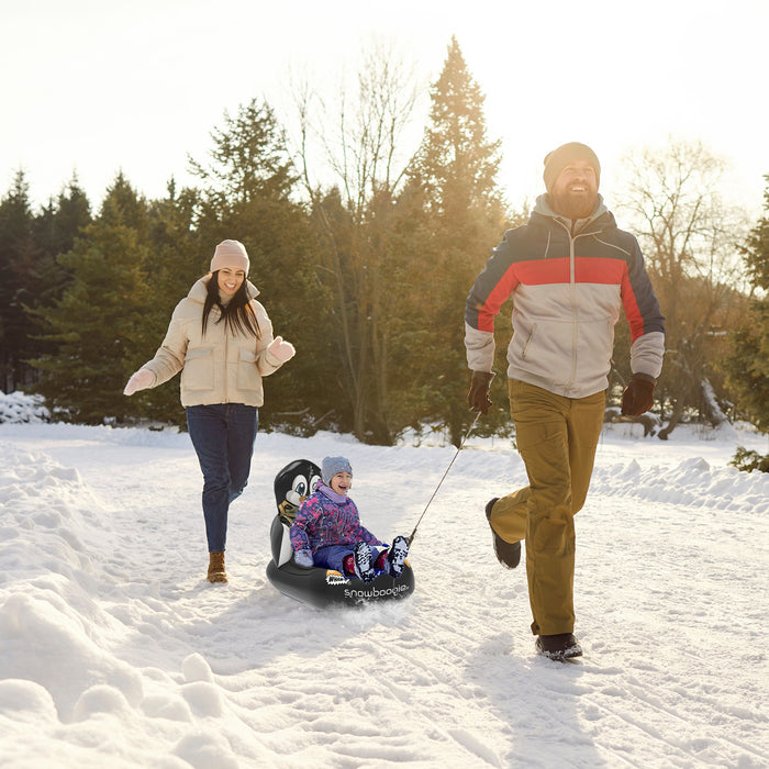 Wham-O Snowboogie 33" Inflatable Snow Sled for Ages 1-3 – Penguin