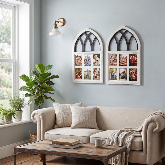 Farmhouse 4x6 6-Opening Picture Frame for Wall