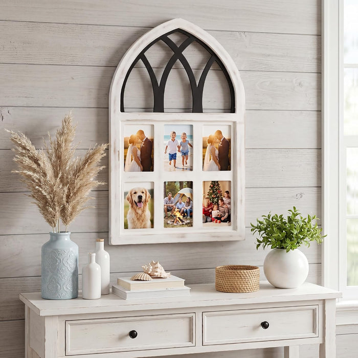 Farmhouse 4x6 6-Opening Picture Frame for Wall