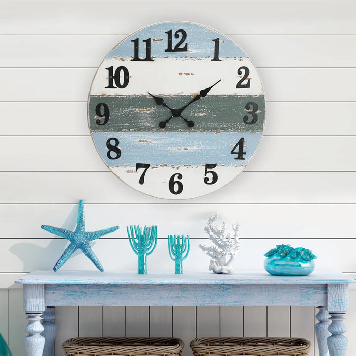 24" Wood Wall Clock