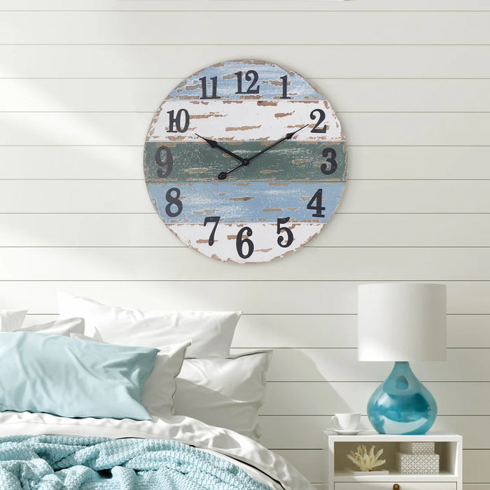 24" Wood Wall Clock