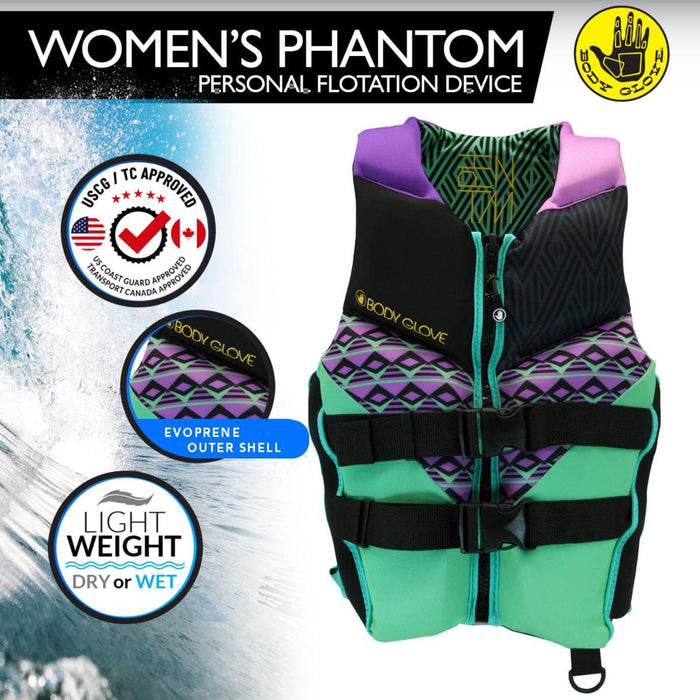 Body Glove- Phantom Women's Evoprene PFD-Adult Life Jacket, ULC Approval
