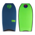 BZ Pro 40" Bodyboard, Crescent Tail Body Board with Zero-G Polypro Core 8LB H-Cell Deck Surlyn Slick Tru-Flex Mesh for Beach Surfing