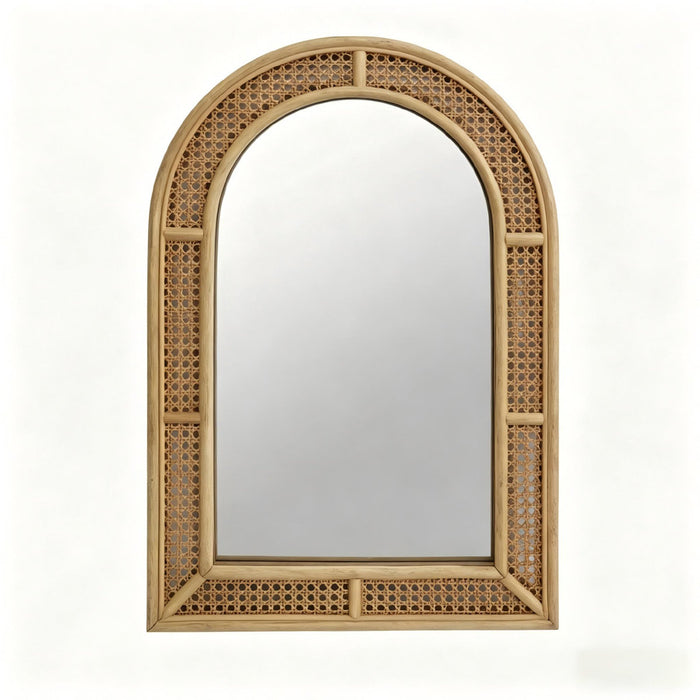 Brooklen Wicker / Rattan Arch Mirror