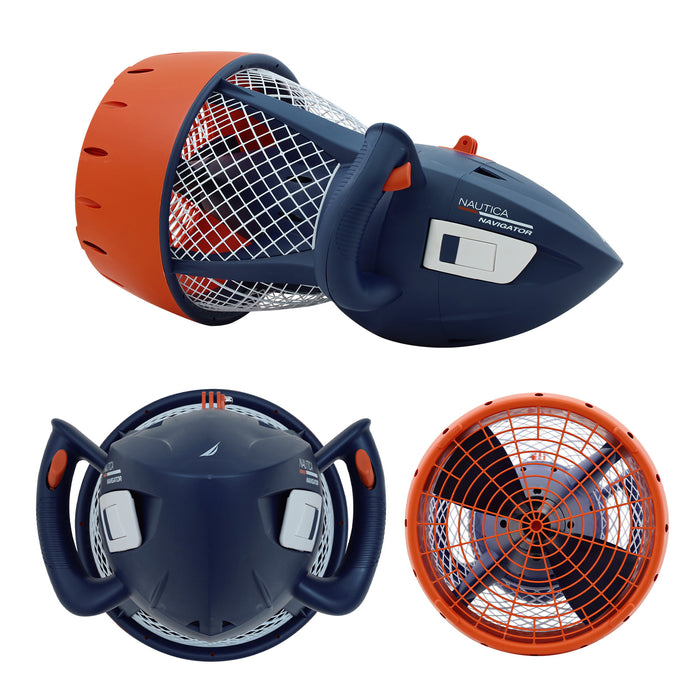 Nautica Navigator Underwater Seascooter with Action Camera Mount, Portable Aquatic Sea Scooter for Kids 8+ Adults Snorkeling Swimming Pool