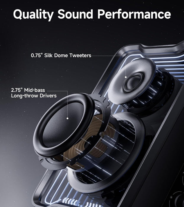 Edifier QR30 RGB Light Desktop Computer Gaming Speakers, 30W RMS