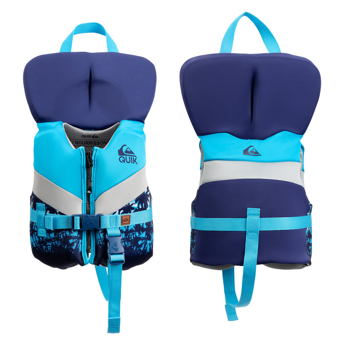 QUIKSILVER USCG Approved Life Vest for Infant, PVC Foam Flotation with Quick Release Buckle and Leg Strap, Boating, Fishing & Kayaking
