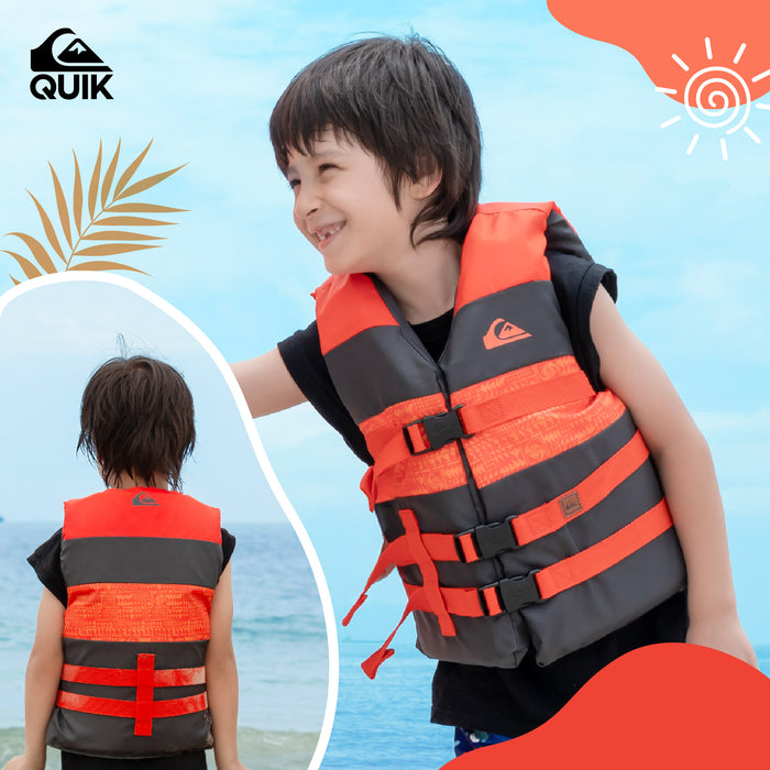 QUIKSILVER USCG Teen Life Vest for Boating, Fishing & Kayaking