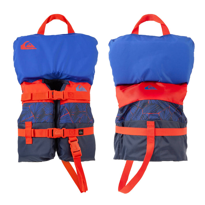 QUIKSILVER Infant Life Vest USCG Approved with Quick-Release Buckles & Leg Strap, Upright Flotation and Grab Handle, for Boating, Fishing & Kayaking