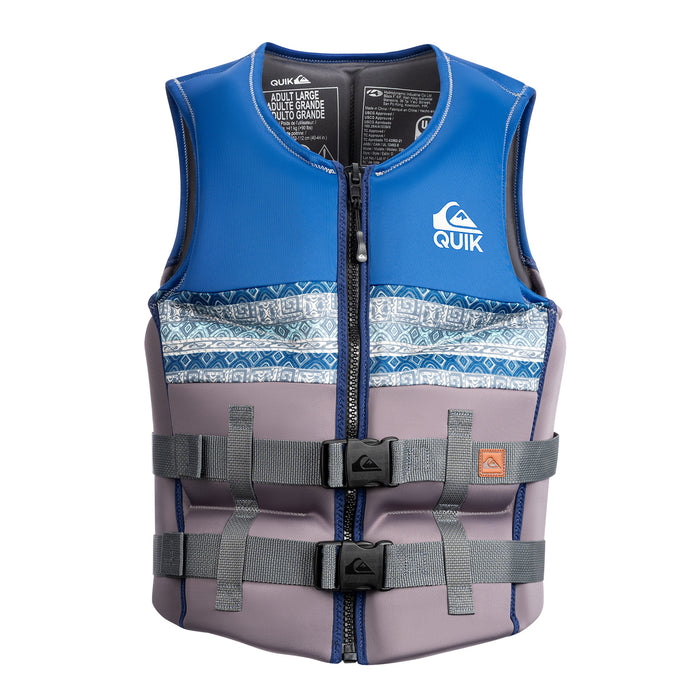 QUIKSILVER Men's Life Vest, USCG and Transport Canada Approved PFD, Evoprene CGA Life Jacket, Personal Flotation Device for Jet Skiing Wakeboarding Rafting Sailing Surfing Boating