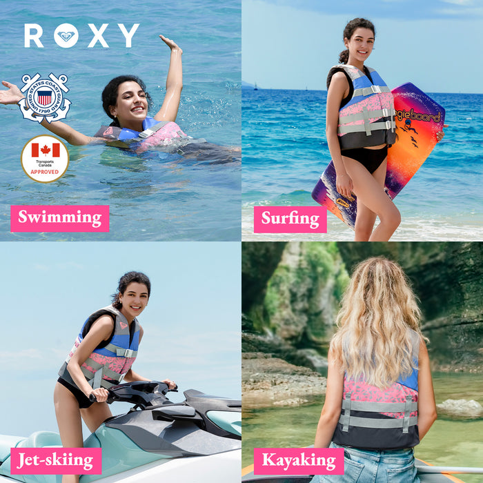 ROXY USCG Women's Life Vest for Boating, Fishing & Kayaking
