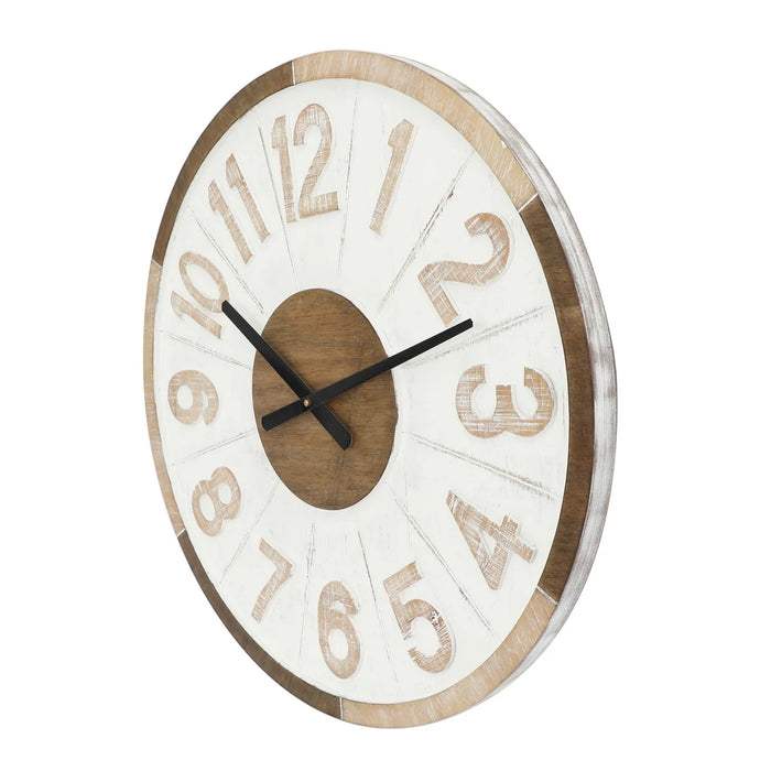 Solid Wood Wall Clock, 24"
