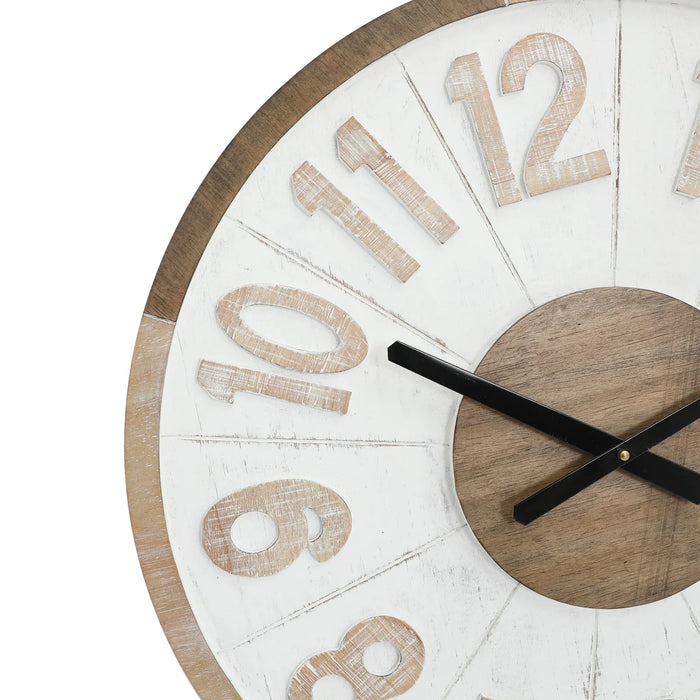Solid Wood Wall Clock, 24"