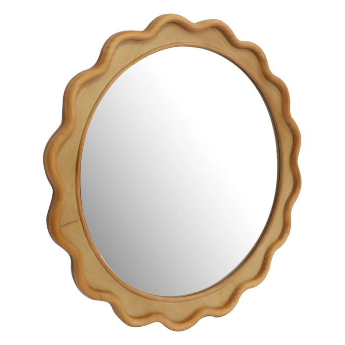 Shanice 30 inch Wood Frame Wall Mirror