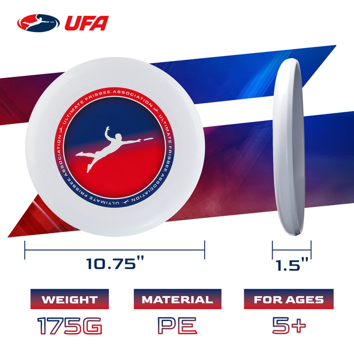 UFA Pro Frisbee Official Ultimate 175g Professional Training Flying Disc, 10.75 Inch, for Competition and Outdoor Fun