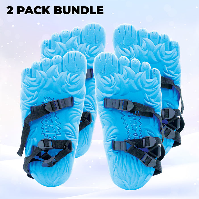 Wham-O Snowshoes - Giant Yeti Shaped Snow Shoes (Blue)