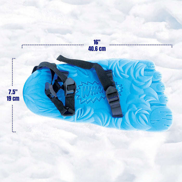 Wham-O Snowshoes - Giant Yeti Shaped Snow Shoes (Blue)