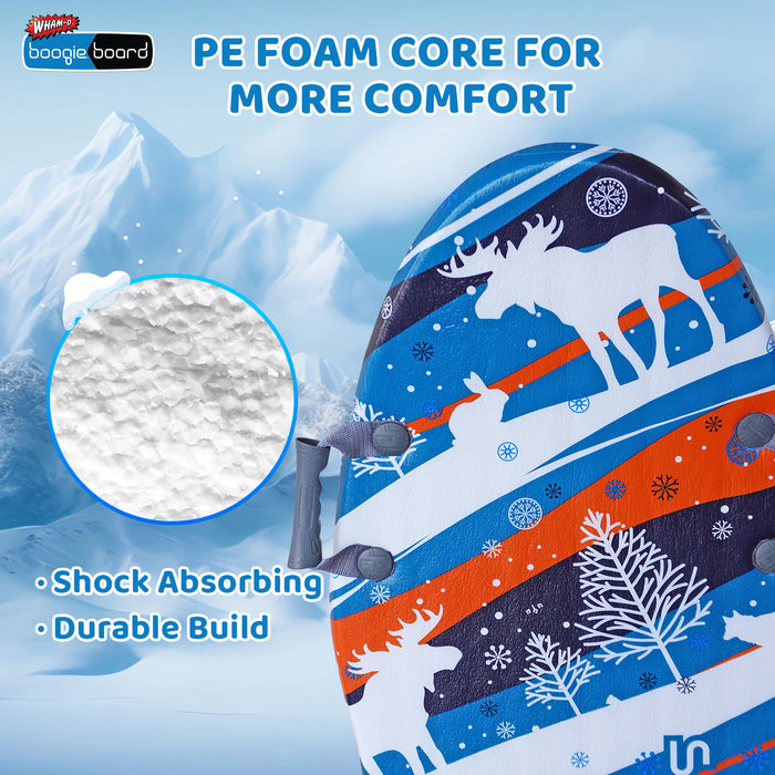 Wham-O Snowboogie Alpine Rocket 48" Double Rider Foam Snow Sleds (ELK pattern/ Ice cream pattern)