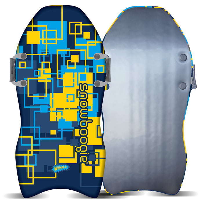 Wham-O Snowboogie Air Thunder 40", Single Rider Snow Sled with Side Handles, Snow Sledding with PE Foam Core, Winter Outdoor Sports Fun for 6+ Years Old Boys and Girls - Square