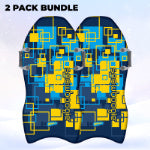 Wham-O Snowboogie Air Thunder 40", Single Rider Snow Sled with Side Handles, Snow Sledding with PE Foam Core, Winter Outdoor Sports Fun for 6+ Years Old Boys and Girls - Square