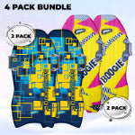 Wham-O Snowboogie Air Thunder 40", Single Rider Snow Sled with Side Handles, Snow Sledding with PE Foam Core, Winter Outdoor Sports Fun for 6+ Years Old Boys and Girls - Square