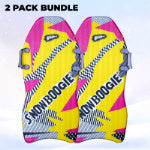 Wham-O Snowboogie Air Thunder 40", Single Rider Snow Sled with Side Handles, Snow Sledding with PE Foam Core, Winter Outdoor Sports Fun for 6+ Years Old Boys and Girls - Square